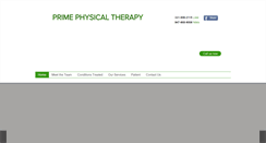 Desktop Screenshot of primeptclinic.com